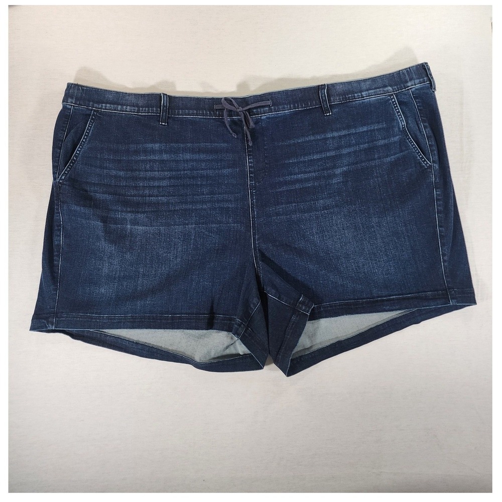 Torrid Weekend 3.5 Short Super Soft Jean Shorts Womens 6 Dark Wash Plus Size 6XL